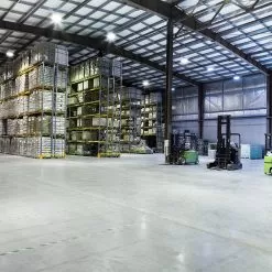 High Voltage LED High Bay Light - 300W - 42,000 Lumens - 1,000 MH Equivalent - 277-480 VAC - 5000K -Lighting Decoration Store uhbd s1 50k300 80h hv app warehouse