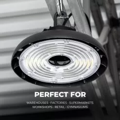 80W UFO LED High Bay With Reflector - 11,200 Lumens - 175W MH Equivalent - 5000K -Lighting Decoration Store uhbd s1 50k80 80h r1 perfect for 1