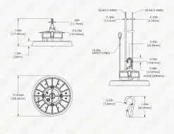 80W UFO LED High Bay - 11,200 Lumens - 175W MH Equivalent - 5000K -Lighting Decoration Store uhbd s1 50k80 80h 1