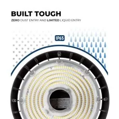 High Voltage LED High Bay Light - 150W - 21,000 Lumens - 400W MH Equivalent - 277-480 VAC - 5000K -Lighting Decoration Store uhbd s1 xk150 80h r1 built tough 1