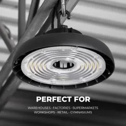 High Voltage 150W UFO LED High Bay With Reflector - 21,000 Lumens - 400W MH Equivalent - 5000K -Lighting Decoration Store uhbd s1 xk150 80h r1 perfect for 5