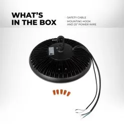 LED UFO High Bay - Field Selectable Power And Color - Up To 33,600 Lumens - Optional Motion Sensor - 150W / 200W / 240W - 3500K / 4000K / 5000K -Lighting Decoration Store uhbd s2 sw3c240w box up1