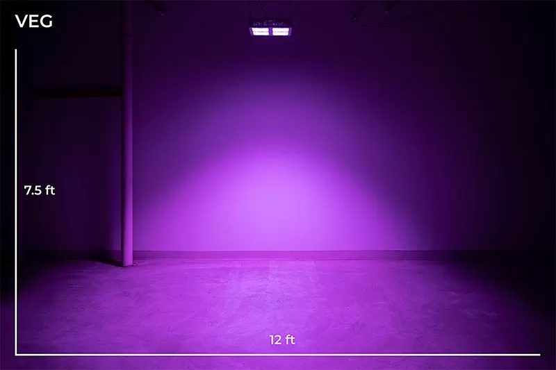 260W Full-Spectrum LED Grow Light - 12-Band Multi Spectrum - Selectable Vegetation And Bloom Switches - GLR-260W12F-VBD 8 260W Full-Spectrum LED Grow Light - 12-Band Multi Spectrum - Selectable Vegetation And Bloom Switches - GLR-260W12F-VBD - Image 8