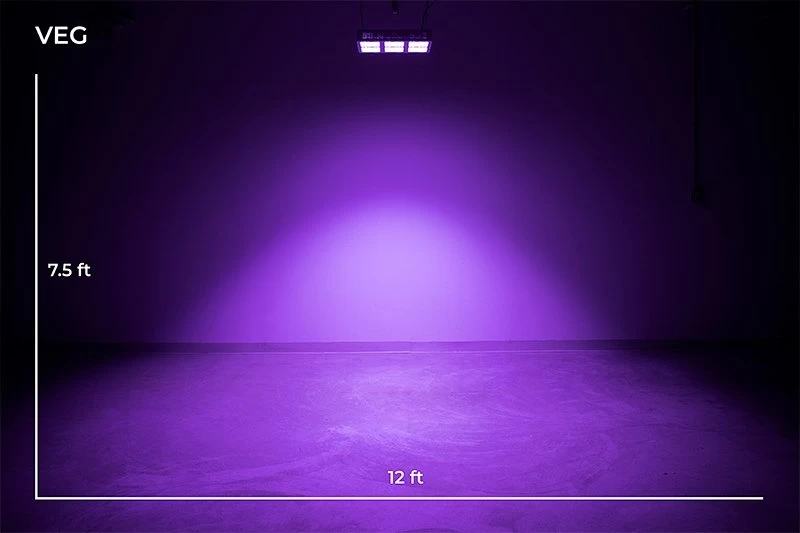 390W Full-Spectrum LED Grow Light - 12-Band Multi Spectrum - Selectable Vegetation And Bloom Switches - GLR-390W12F-VBD 7 390W Full-Spectrum LED Grow Light - 12-Band Multi Spectrum - Selectable Vegetation And Bloom Switches - GLR-390W12F-VBD - Image 7