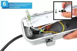 T8 Vapor Tight LED Linear Fixture For 2 LED T8 Tubes - Industrial LED Light - 4' Long - Fixture -Lighting Decoration Store vtlf 2t8 how to step 6