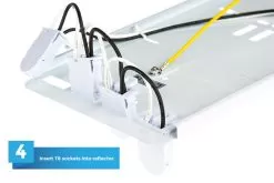 T8 Vapor Tight LED Linear Fixture For 4 LED T8 Tubes - Industrial LED Light - 4' Long - Fixture -Lighting Decoration Store vtlf 4t8 how to step4