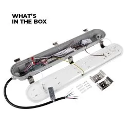 2-Foot Vapor Tight LED Linear Light - Selectable CCT - 25W - 3,200 Lumens - 3000K / 4000K / 5000K 11 2-Foot Vapor Tight LED Linear Light - Selectable CCT - 25W - 3,200 Lumens - 3000K / 4000K / 5000K -Lighting Decoration Store vts2d sw3b25 bfb gr included hardware