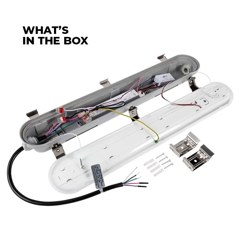 2-Foot Vapor Tight LED Linear Light - Selectable CCT - 25W - 3,200 Lumens - 3000K / 4000K / 5000K 3 2-Foot Vapor Tight LED Linear Light - Selectable CCT - 25W - 3,200 Lumens - 3000K / 4000K / 5000K - Image 3