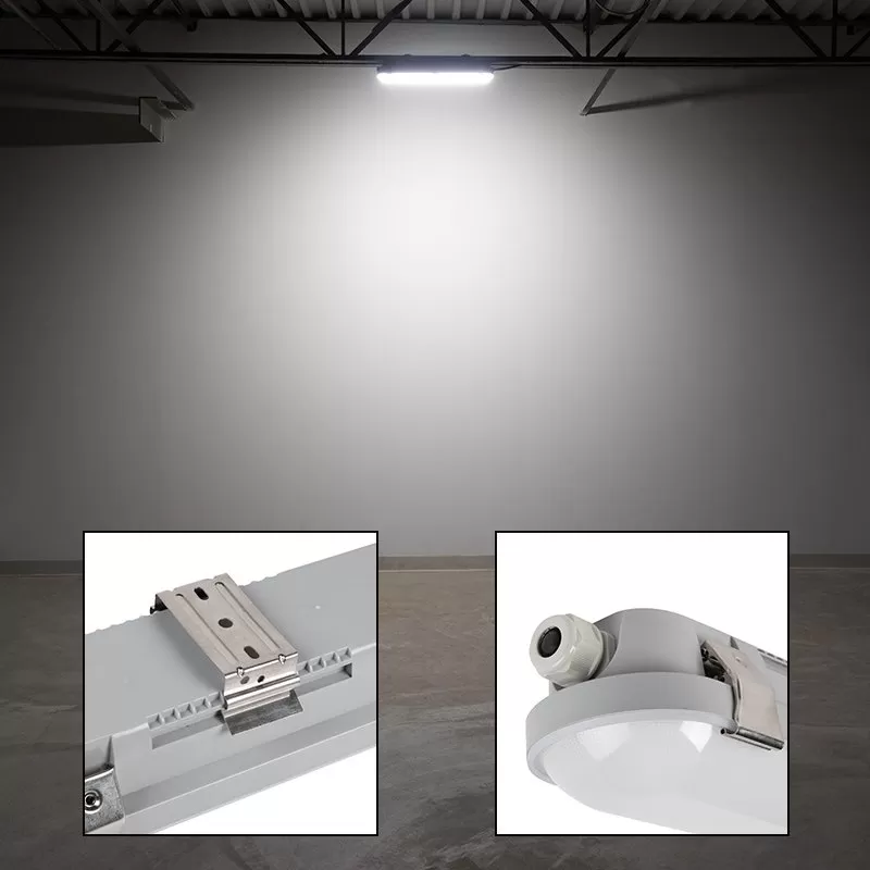 2-Foot Vapor Tight LED Linear Light - Selectable CCT - 25W - 3,200 Lumens - 3000K / 4000K / 5000K 6 2-Foot Vapor Tight LED Linear Light - Selectable CCT - 25W - 3,200 Lumens - 3000K / 4000K / 5000K - Image 6