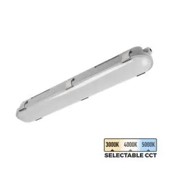 2-Foot Vapor Tight LED Linear Light - Selectable CCT - 25W - 3,200 Lumens - 3000K / 4000K / 5000K