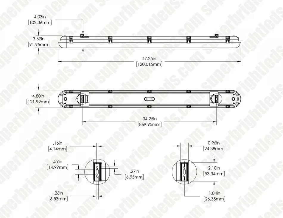 40W LED Linear Vapor-Proof Light - 4ft - 5,200 Lumens - 4000K / 5000K 8 40W LED Linear Vapor-Proof Light - 4ft - 5,200 Lumens - 4000K / 5000K - Image 8