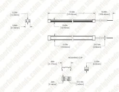 12 Inch Waterproof LED Light Bar - 4000K -Lighting Decoration Store wlbfa 50k12 24v