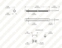 12 Inch Waterproof LED Light Bar - 4000K -Lighting Decoration Store wlbfa 50k39 24v