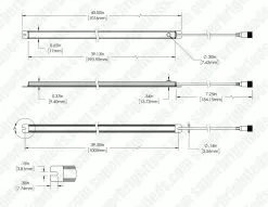 Waterproof LED Light Bar - 12VDC - 338 Lm/ft - Dimmable - Barrel Connector And On/Off Switch - 3000K / 4000K / 5000K -Lighting Decoration Store wlbs 30k39 12v0