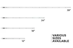 Waterproof LED Light Bar - 12VDC - 338 Lm/ft - Dimmable - Barrel Connector And On/Off Switch - 3000K / 4000K / 5000K -Lighting Decoration Store wlbs xkx 12v sizes