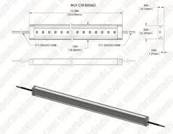 Waterproof Linear LED Light Bar Fixture - 195 Lm/ft - 1ft / 2ft 26 Waterproof Linear LED Light Bar Fixture - 195 Lm/ft - 1ft / 2ft -Lighting Decoration Store wlf cw30smd assembly digimark