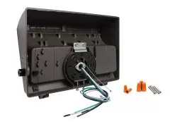 60W LED Wall Pack - Integrated Photocell - 7800 Lumens - Glass Lens - 320W MH Equivalent - 5000K - Cool White -Lighting Decoration Store wll41036 3kx hpc back low wattage