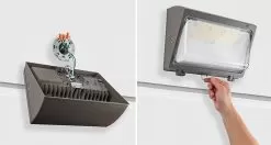 60W LED Wall Pack - 7800 Lumens - Glass Lens - 320W MH Equivalent - 5000K - Cool White 13 60W LED Wall Pack - 7800 Lumens - Glass Lens - 320W MH Equivalent - 5000K - Cool White -Lighting Decoration Store wll41036 3kx install