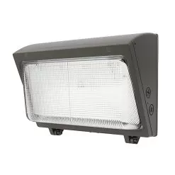 60W LED Wall Pack - 7800 Lumens - Glass Lens - 320W MH Equivalent - 5000K - Cool White