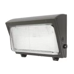 80W LED Wall Pack - Integrated Photocell - Easy Installation - 10400 Lumens - Glass Lens - 400W MH Equivalent - 5000K - Cool White
