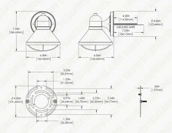 Indoor / Outdoor Wall Light - 7.3" Tall Black 9W Decorative LED Sconce -Lighting Decoration Store wll61018 4kbk 1