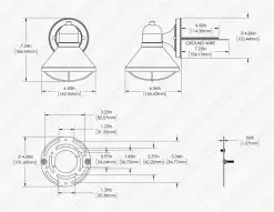 Indoor / Outdoor Wall Light - 7.3" Tall Bronze 9W Decorative LED Sconce -Lighting Decoration Store wll61018 4kbk