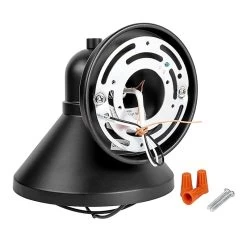 Indoor / Outdoor Wall Light - 7.3" Tall Black 9W Decorative LED Sconce -Lighting Decoration Store wll61018 xkbk back black updated 2