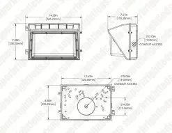 80W LED Wall Pack - Bypassable Photocell - 12,000 Lumens - 250W Metal Halide Equivalent - 4000K / 5000K -Lighting Decoration Store wp3 xkxp babrsp