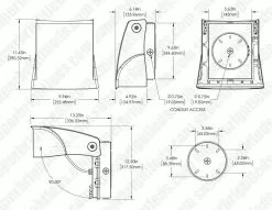 Adjustable Full Cutoff LED Wall Pack - 120W - Selectable CCT - Bypassable Photocell - 400W MH Equivalent - 3000K / 4000K / 5000K -Lighting Decoration Store wpa sw3b120w h8dbr35