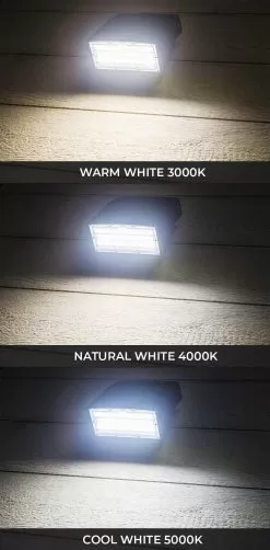 Adjustable Full Cutoff LED Wall Pack - 120W - Selectable CCT - Bypassable Photocell - 400W MH Equivalent - 3000K / 4000K / 5000K -Lighting Decoration Store wpa sw3b120w h8dbr35 cct close up on