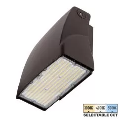 Adjustable Full Cutoff LED Wall Pack - 120W - Selectable CCT - Bypassable Photocell - 400W MH Equivalent - 3000K / 4000K / 5000K