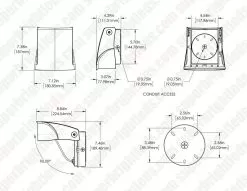 Adjustable Full Cutoff LED Wall Pack - 15W - Selectable CCT - Bypassable Photocell - 70W MH Equivalent - 3000K / 4000K / 5000K 17 Adjustable Full Cutoff LED Wall Pack - 15W - Selectable CCT - Bypassable Photocell - 70W MH Equivalent - 3000K / 4000K / 5000K -Lighting Decoration Store wpa sw3b15w h8dbr35