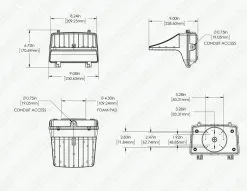 80W Selectable CCT LED Full Cutoff Wall Pack - 10,400 Lumens - 400W MH Equivalent - 3000K/4000K/5000K -Lighting Decoration Store wpfc r1 50k40 ld