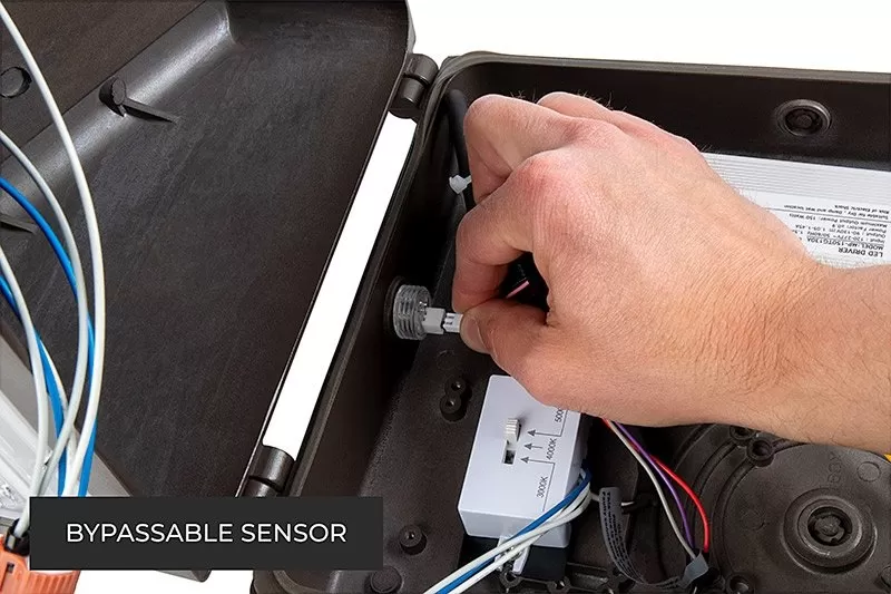 150W Selectable CCT Full Cutoff LED Wall Pack - Bypassable Photocell - 18000 Lumens - 1000W MH Equivalent - WPFCCT-SW3B150-ST3-BRP 6 150W Selectable CCT Full Cutoff LED Wall Pack - Bypassable Photocell - 18000 Lumens - 1000W MH Equivalent - WPFCCT-SW3B150-ST3-BRP - Image 6