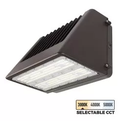 150W Selectable CCT Full Cutoff LED Wall Pack - Bypassable Photocell - 18000 Lumens - 1000W MH Equivalent - WPFCCT-SW3B150-ST3-BRP