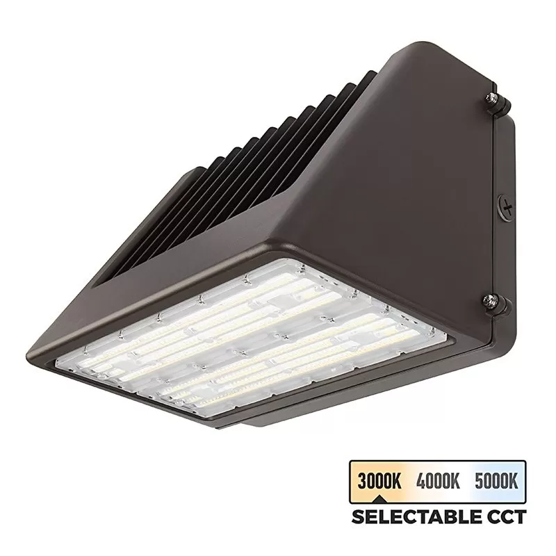 150W Selectable CCT Full Cutoff LED Wall Pack - Bypassable Photocell - 18000 Lumens - 1000W MH Equivalent - WPFCCT-SW3B150-ST3-BRP 1 150W Selectable CCT Full Cutoff LED Wall Pack - Bypassable Photocell - 18000 Lumens - 1000W MH Equivalent - WPFCCT-SW3B150-ST3-BRP
