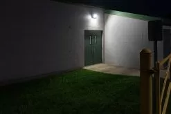 40W LED Wall Pack - 175W Metal Halide Equivalent - White - Glass Lens - 4000 Lumens - 5000K - Cool White With White Finish 14 40W LED Wall Pack - 175W Metal Halide Equivalent - White - Glass Lens - 4000 Lumens - 5000K - Cool White With White Finish -Lighting Decoration Store wpg 50k40w swhite app over double doors