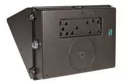 28W LED Wall Pack With Integrated Photocell - 2,800 Lumens - Glass Lens - 70W Metal Halide Equivalent - 5000K - Cool White With Photovoltaic Cell -Lighting Decoration Store wpg 50kxw sphotocell back