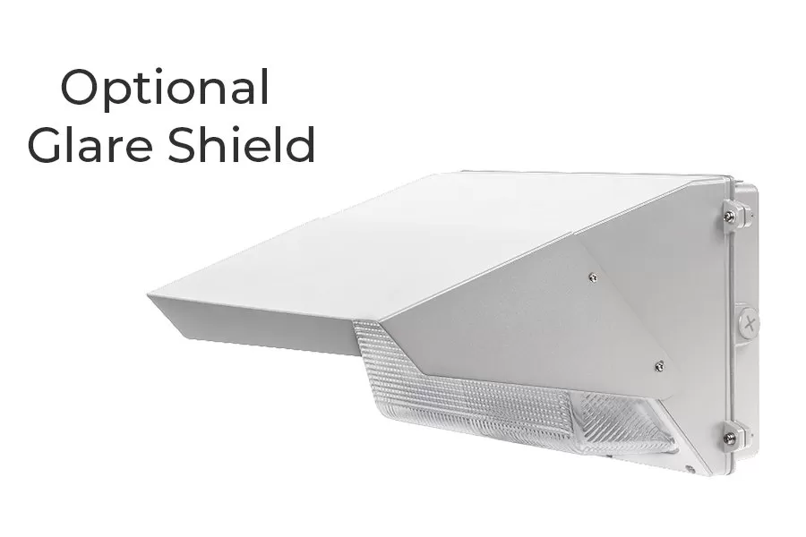 40W LED Wall Pack - 175W Metal Halide Equivalent - White - Glass Lens - 4000 Lumens - 5000K - Cool White With White Finish 5 40W LED Wall Pack - 175W Metal Halide Equivalent - White - Glass Lens - 4000 Lumens - 5000K - Cool White With White Finish - Image 5