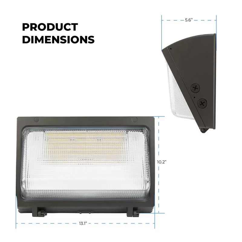 40W LED Wall Pack - Integrated Photocell - 5200 Lumens - Glass Lens - 175W MH Equivalent - 5000K - Cool White 2 40W LED Wall Pack - Integrated Photocell - 5200 Lumens - Glass Lens - 175W MH Equivalent - 5000K - Cool White - Image 2