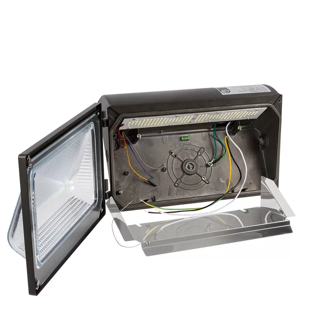 LED Wall Pack - 120W - Durable Glass Lens - 15,600 Lumens - 400W MH Equivalent - 5000K 3 LED Wall Pack - 120W - Durable Glass Lens - 15,600 Lumens - 400W MH Equivalent - 5000K - Image 3