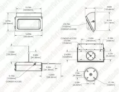 LED Wall Pack - 75W - Durable Glass Lens - 9,750 Lumens - 320W MH Equivalent - 5000K -Lighting Decoration Store wpgl2 8