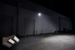 120W Rotatable LED Wall Pack - Integrated Photocell - 16800 Lumens - 400W MH Equivalent - 3000K / 4000K / 5000K -Lighting Decoration Store wpr2 50k120 fst1 brp above shop garage 30