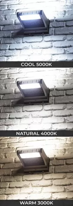 120W Rotatable LED Wall Pack - Integrated Photocell - 16800 Lumens - 400W MH Equivalent - 3000K / 4000K / 5000K -Lighting Decoration Store wpr2 xkx fst1 brp installed on cct 120