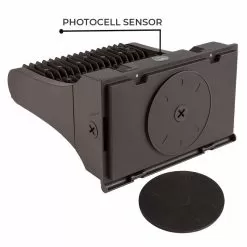 120W Rotatable LED Wall Pack - Integrated Photocell - 16800 Lumens - 400W MH Equivalent - 3000K / 4000K / 5000K -Lighting Decoration Store wprcct sw3b60 wst1 brp back revised 2