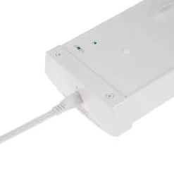 Linkable 4ft LED Wraparound Light Fixture - Selectable CCT - Selectable Wattage - Up To 7,800 Lumens - 3500K / 4000K / 5000K - 55W / 60W / 65W -Lighting Decoration Store wrl sw3c65 cord