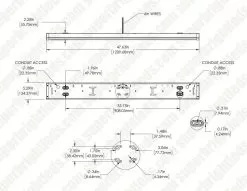 4ft LED Wraparound Light Fixture - Selectable CCT - Selectable Wattage - Up To 7,800 Lumens - 3500K / 4000K / 5000K - 55W / 60W / 65W -Lighting Decoration Store wrl sw3c65 1 1
