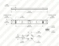 Linkable 4ft LED Wraparound Light Fixture - Selectable CCT - Selectable Wattage - Up To 7,800 Lumens - 3500K / 4000K / 5000K - 55W / 60W / 65W -Lighting Decoration Store wrll sw3c65