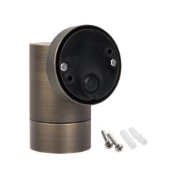 4" Deck / Step Brass Up Or Down Sconce - 12V LED Ready Landscape Fixture - Optional MR16 Bulb - 2700K / 3000K / 4000K / 6500K -Lighting Decoration Store wsr lrr back updated