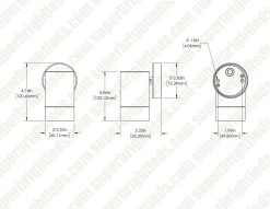 4" Deck / Step Brass Up Or Down Sconce - 12V LED Ready Landscape Fixture - Optional MR16 Bulb - 2700K / 3000K / 4000K / 6500K -Lighting Decoration Store wsr lrr dims